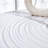 31.5 Inch White Marble Pattern Round Dining Table, Suction Molding Surface, Waterproof Design With Gold Metal Support Legs
