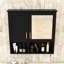 Armoire à pharmacie murale avec miroir, tablettes et portes-1931846420