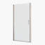 Porte de douche pivotante universelle à ouverture de 1 3/8 po, avec ouverture extérieure, avec finition en verre trempé de 1/4 po-117672229