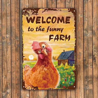 Vintage Aluminum Metal Sign 12"x8", Rustic Tin Wall Art, Weatherproof Decorative Plaque, Farmhouse Kitchen Bar Indoor Outdoor Wall Decor