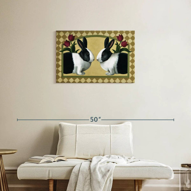 Brampt Rabbit Bunnies, 20" H x 30" W