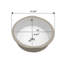 15.75" Round Undermount Ceramic Bathroom Sink, White Vanity Sink with Overflow