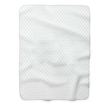 Style Mint Polka - couverture en sherpa de qualité supérieure 1 pièce