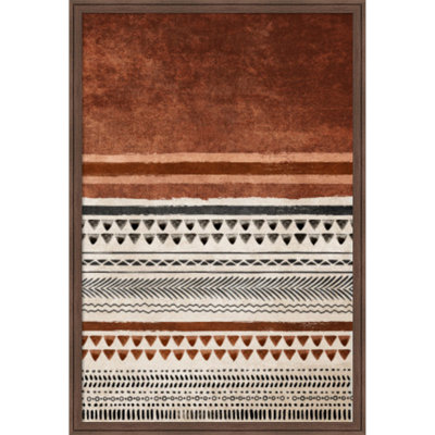  Framed Fabric Pinboard, Kilim Kiremit2 by Emel Tunaboylu Printed Bulletin Board for Use as a Vision Board or Wall Organization
