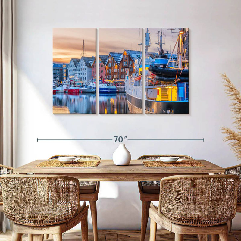 Mehar Boats At Tromso Port, 36" H x 57" W