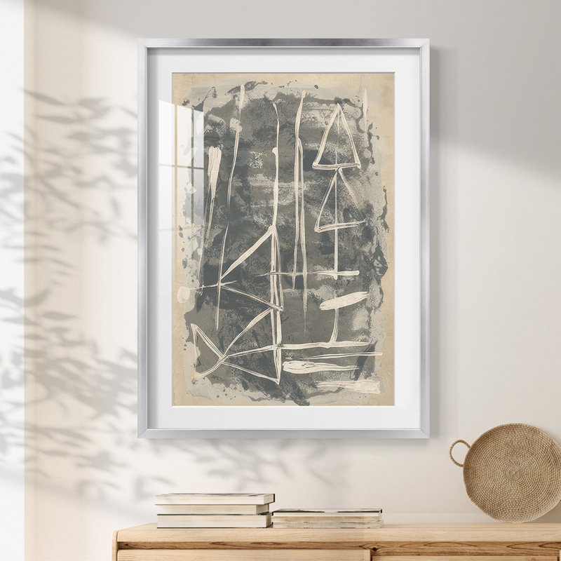 Mapa Linea I -Framed Print