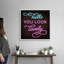 «Neon Hello Mollie B.», reproduction d'art sur toile tendue-2045182509-2045182510