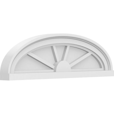 Fronton elliptique en PVC de qualité architecturale à 4 rayons