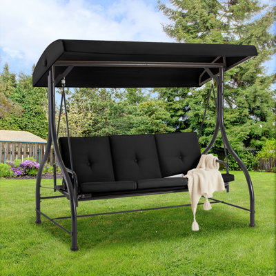 3 Person Porch Swing with Canopy