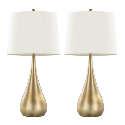 Pebble 29" Contemporary Metal Table Lamp from Grandview Gallery by LumiSource - Set of 2