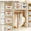 Tiroirs de rangement empilables en tissu, organisateur de placard pliable avec bacs coulissants pour chambre à coucher, salon et dortoir-2064555552