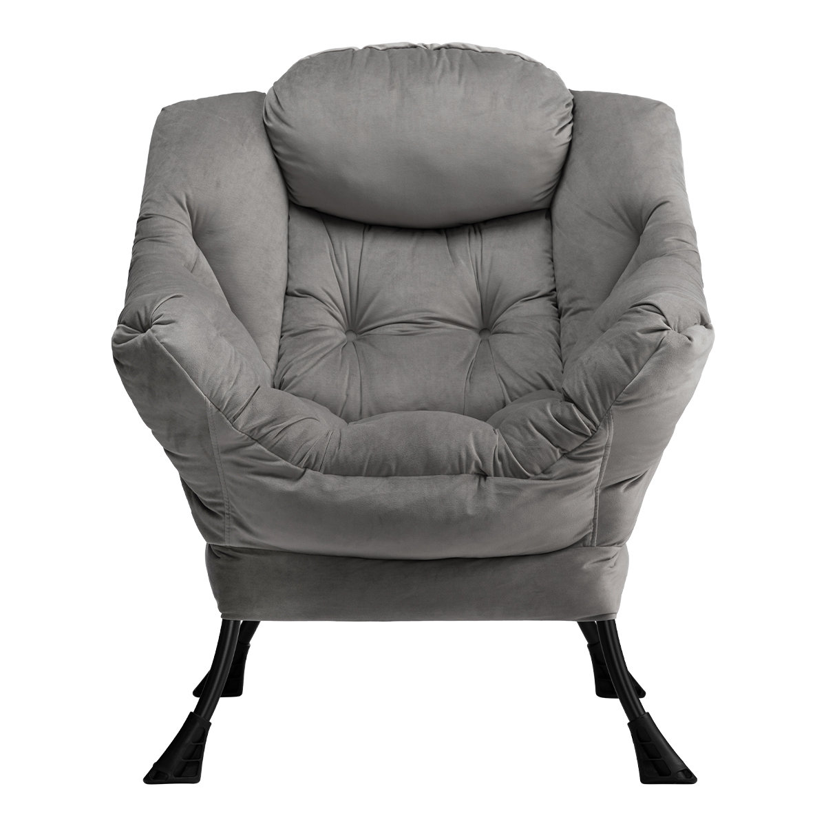 Biranna 31.5" Wide Modern Lazy Chair, Thick Padded Cozy Lounge Chair with Armrest