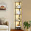 Lampe sur pied 67 "avec lumières DEL, télécommande tactile, température de couleur 3, haut gradable-390678158-385212740
