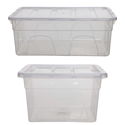 Whitefurze Polyethylene Plastic Underbed Storage
