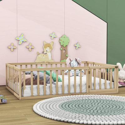 Guerriero Wooden Daybed Frame with Fence