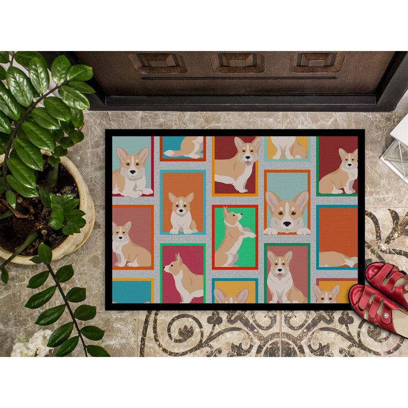 Paillasson extérieur antidérapant Medlar, L 24 po x L 36 po, Beige