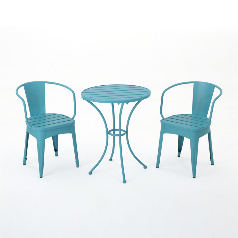 ENSEMBLE MÉTAL 3 PCS COLMAR, Bleu