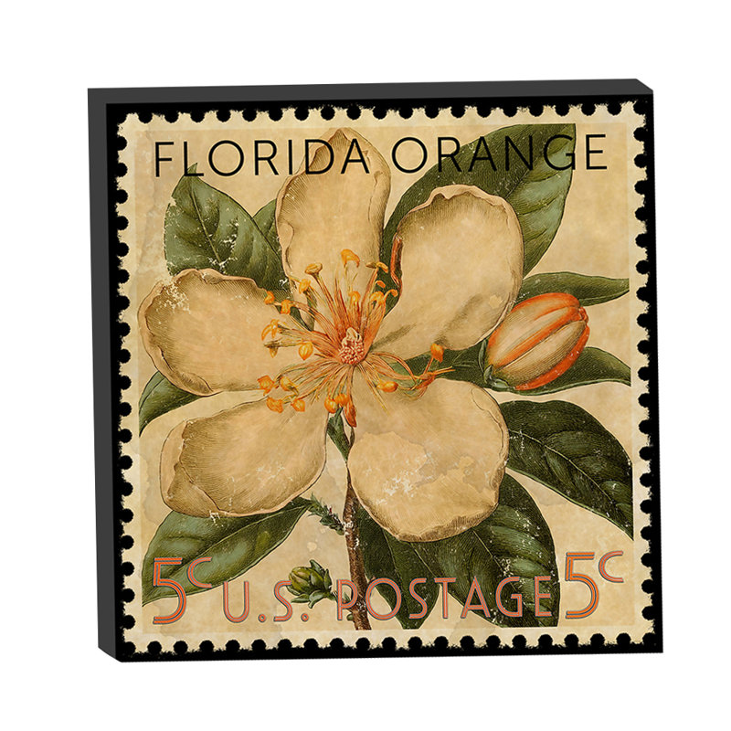 Timbre-poste «Florida State Flower Orange Blossom» par Grotto Studios