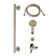 Kingston Brass Made To Match Shower System With Slide/Grab Bar And Hand Shower