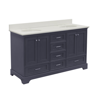Ensemble de meuble-lavabo double 60 po Larosa