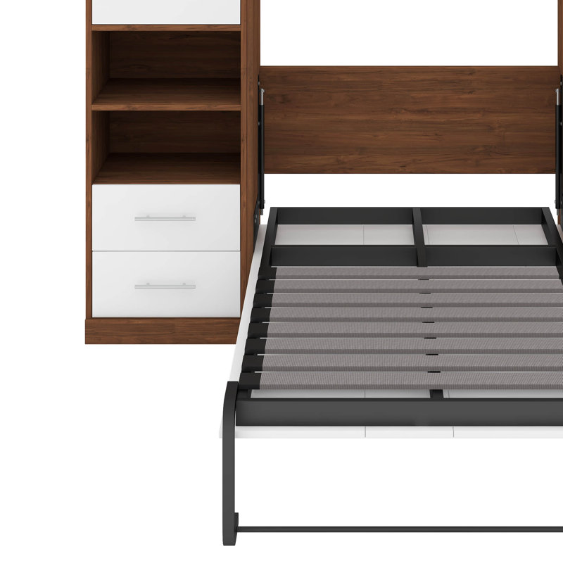 Lit escamotable avec armoire Murphy, Lit simple