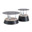Ensemble de tables basses gigognes en verre trempé transparent de luxe abordable, polyvalent et durable pour les espaces de vie modernes