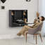 Bureau flottant mural avec tablettes de rangement, solution compacte et compacte pour les maisons modernes