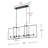 Vanny 6 - Light Kitchen Island Rectangle Pendant