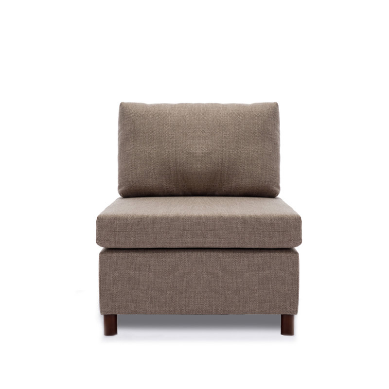 Fauteuil d'appoint sans accoudoirs Modern, Gris