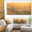 «Wheat Field Close-up at Sunset», reproduction de photo sur toile tendue-25565824