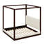 Lit plateforme à baldaquin pour chambre à coucher, tête de lit tapissier-129598494-129598497