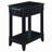 Black Accent Table with Bottom Shelf-20353431