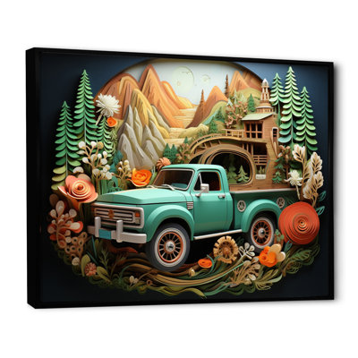 «Pickup Truck Offroad Adventures V», reproduction sur toile