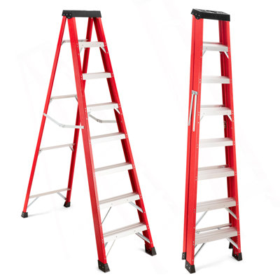 Fiberglass Ladder, 330 Lb Load Capacity