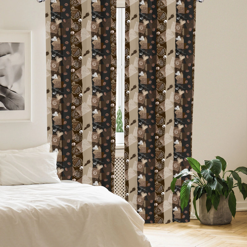 Semi-Sheer Rod Pocket Curtain Panels, 28" x 63"