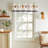 Chickens Light Filtering Rod Pocket Kitchen Curtain Valance and Tiers Set in Navy/White