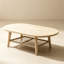 Table basse ovale d'extérieur