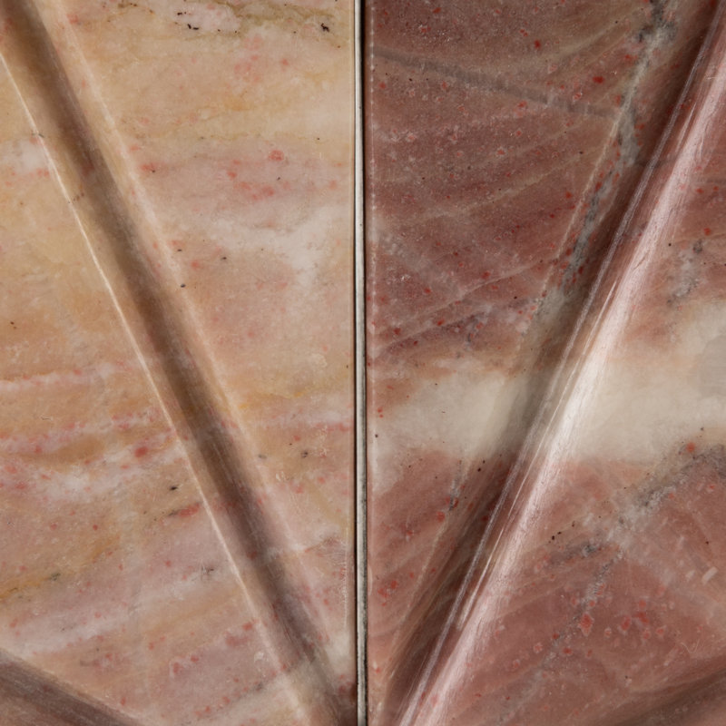 Pink Onyx Marble Bookends