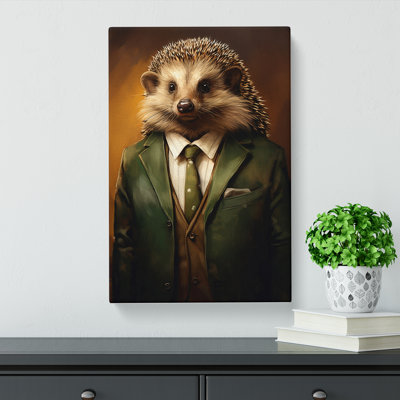 Hedgehog In A Suit No.4 - No Frame Print
