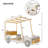 Wood Twin Size Car Bed With Pillow