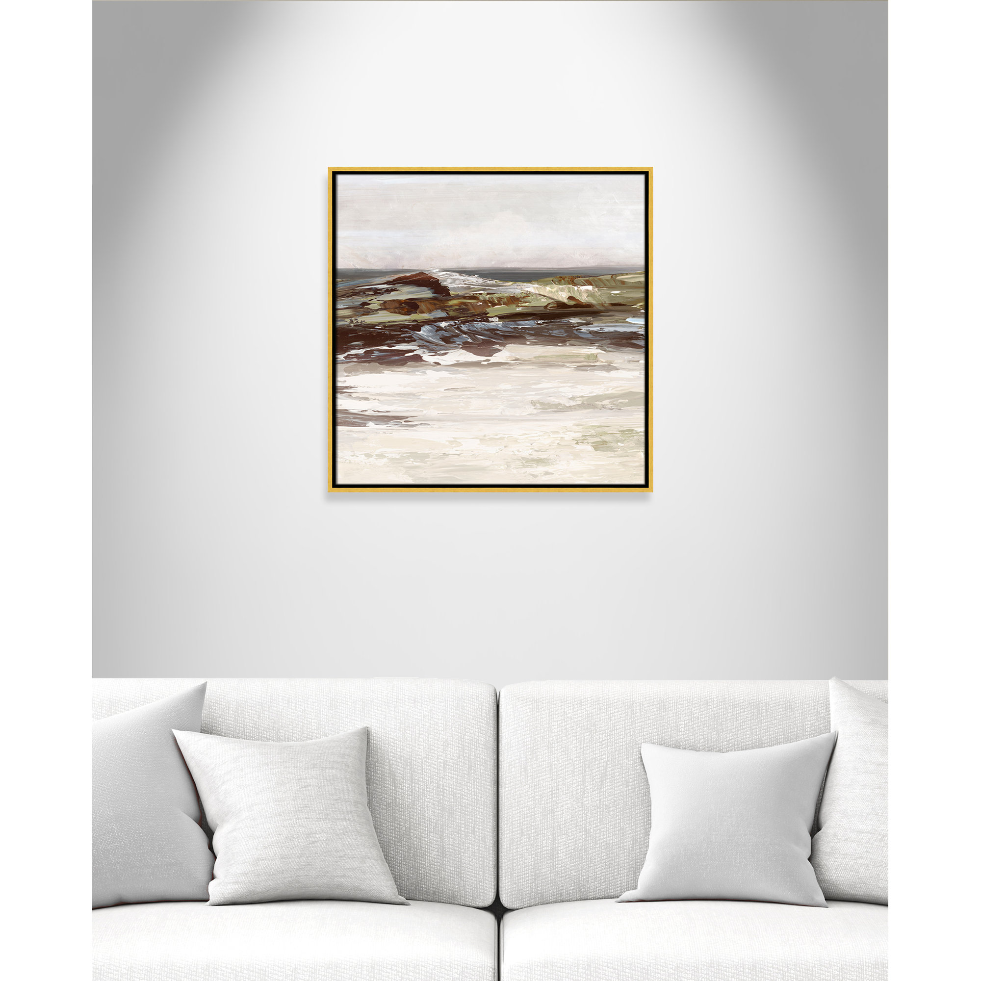 Stoney Peak Print by , 25.5" H x 25.5" W, Gold