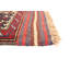 Tapis à main one-of-kind-noué la 2010 rouge tadjik 4 pi 4 po x 5 pi zone en laine Westbrooke