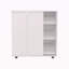 Range-chaussures Houck avec 3 tablettes latérales, rangement compact pour chaussures, bottes et accessoires