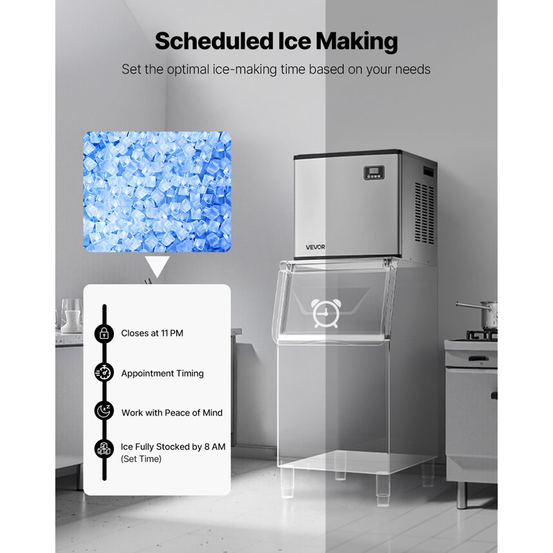 Commercial Ice Maker Machine - Head 400 lbs/Day Self-Cleaning Ice Machine- Head Only