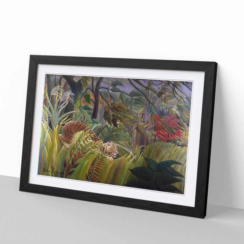 Surprise by Henri Rousseau - Framed Print, 36cm H x 48cm W x 2cm D, Black Framed