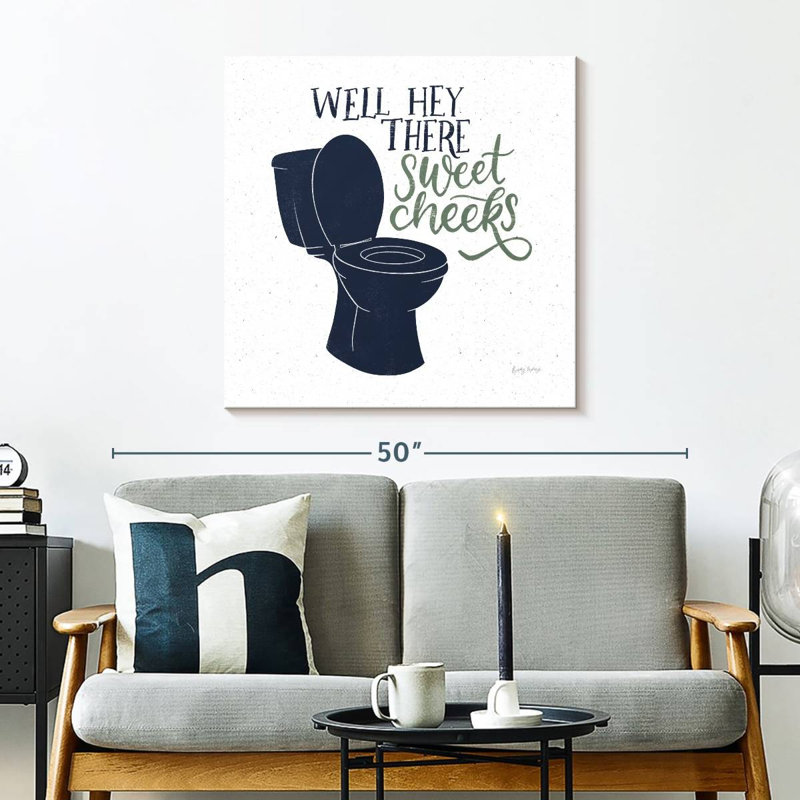 Tergel Turkish Tile Bathroom Puns I BG, 30" H x 30" W