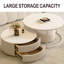 Table basse ronde White Stone + Bois manufacturé-1813974781