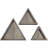 Triangle Accent Shelf with Adjustable Shelves-506784840