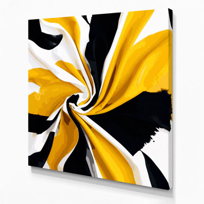 «Abstract Watercolor 67», art mural sur toile bleue