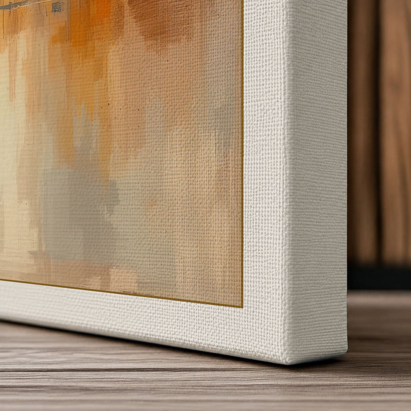 Urban Reflection Modern - Wrapped Canvas, 30x20 - 76.2 x 50.8 cm, Cream Border